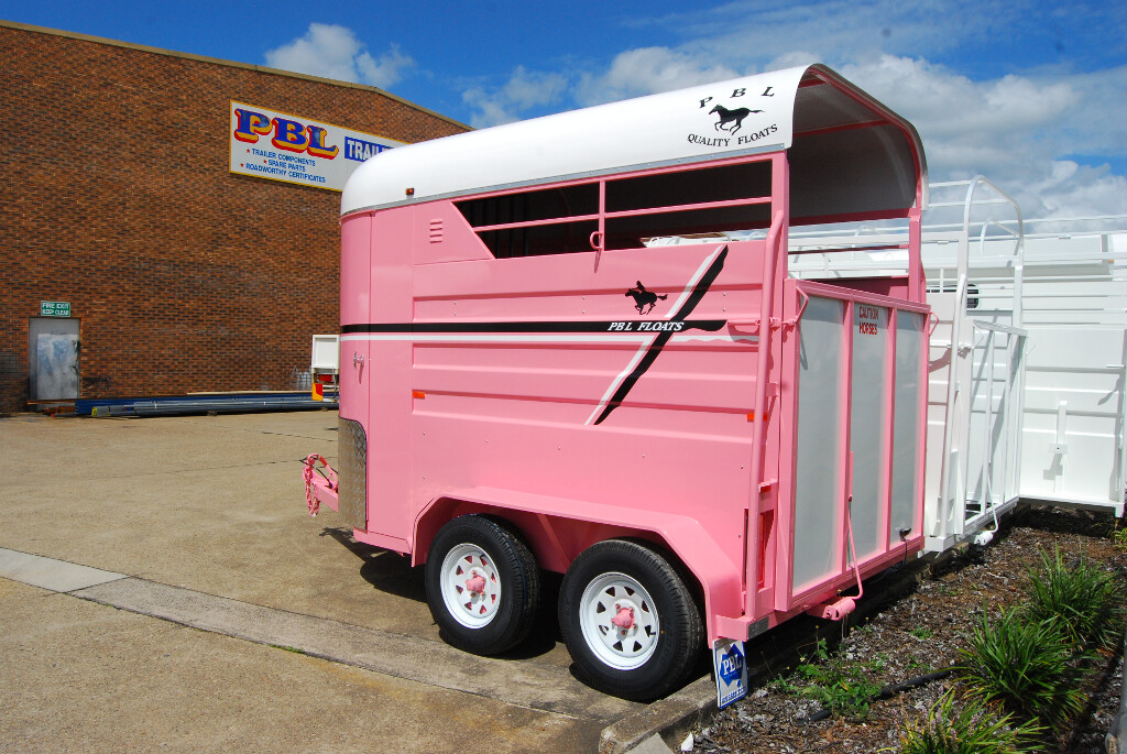 Custom Painted Double Horse Float 