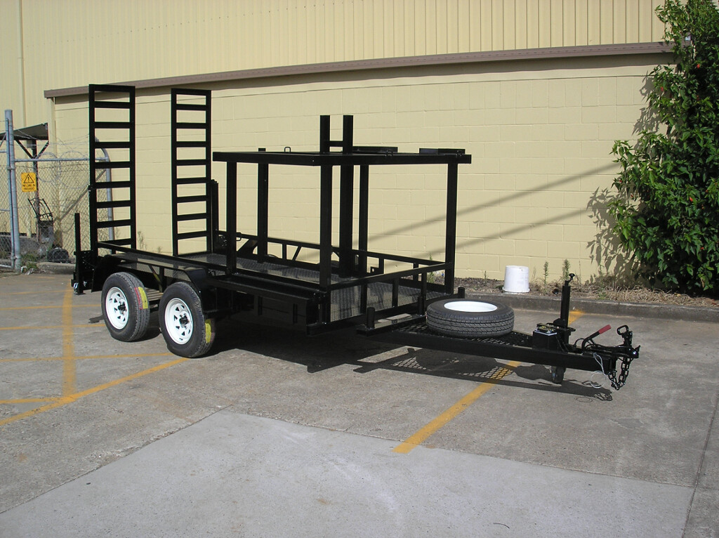 Equipment Trailer With Ramps & Storage