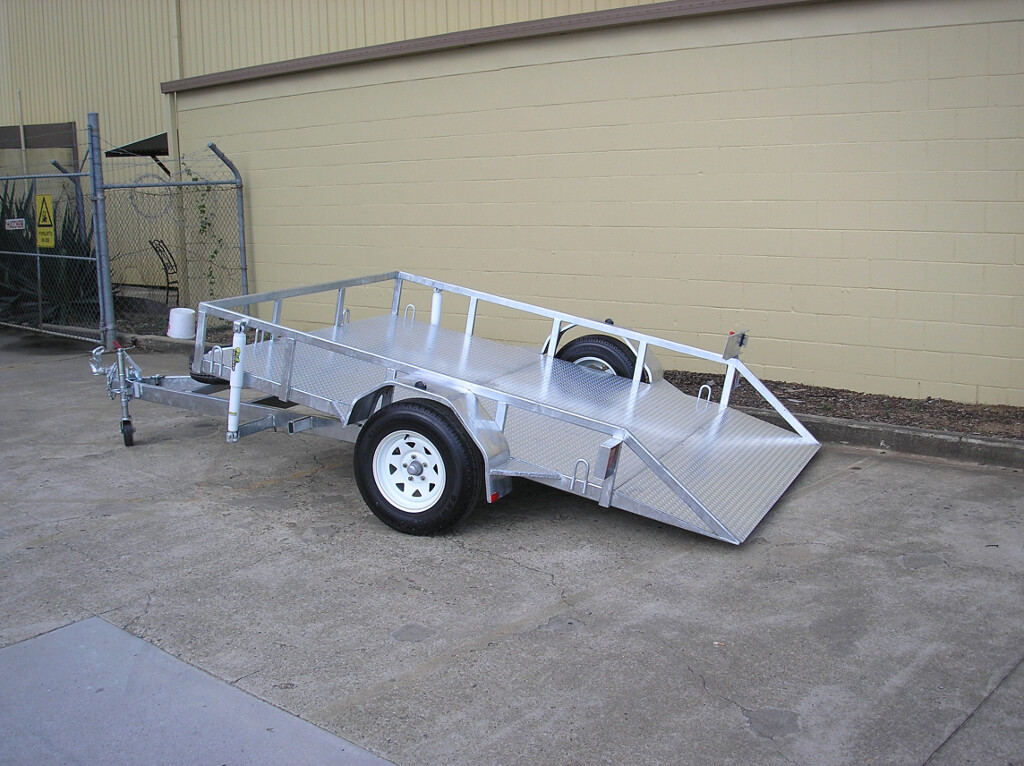 3x2 SA Flat Deck Tipping Trailer