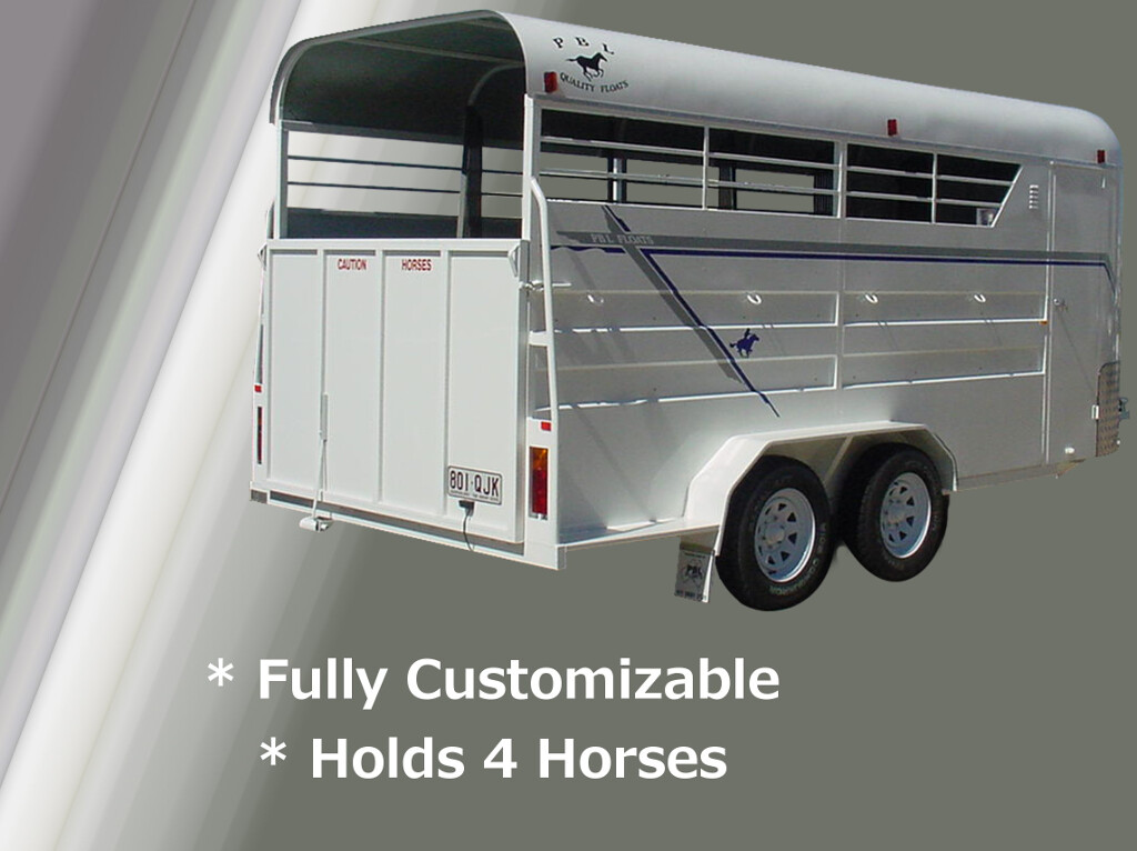 Standard 4 Horse, Angle Load Floats