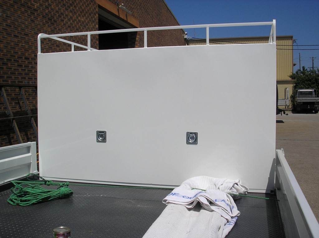 Truck Body with Tac Storage and Dog Box 2