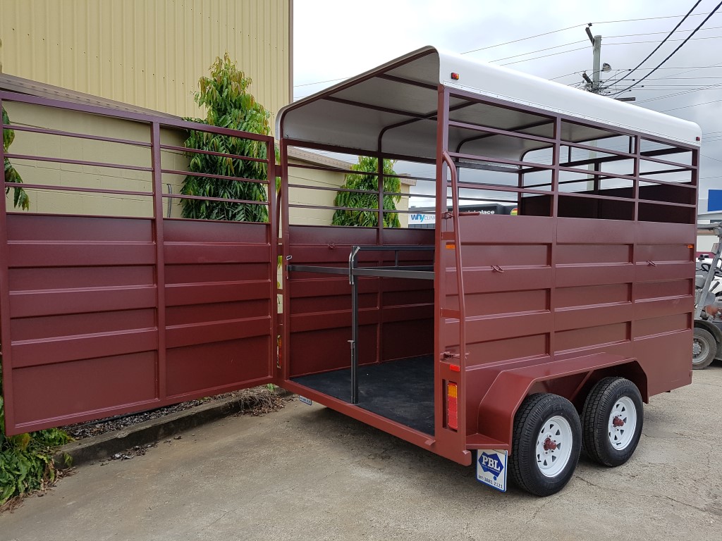 Full Width Rear Swing Gate on Stock Trailer